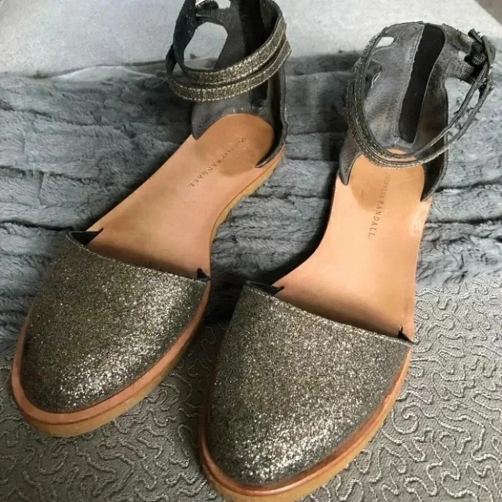 Loeffler Randall Odette Glittery Platform Flat: 10 - Picture 2 of 12